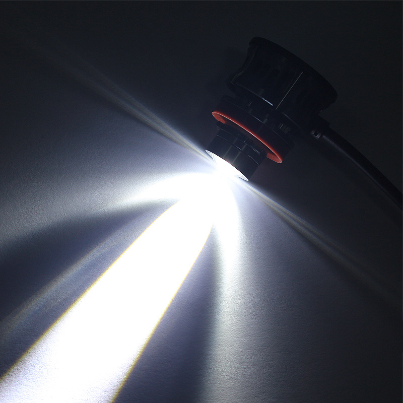 Venta directa transfronteriza coche LED lente láser H7 H8 H11 9005 9006 lámpara LED modificación super alta potencia