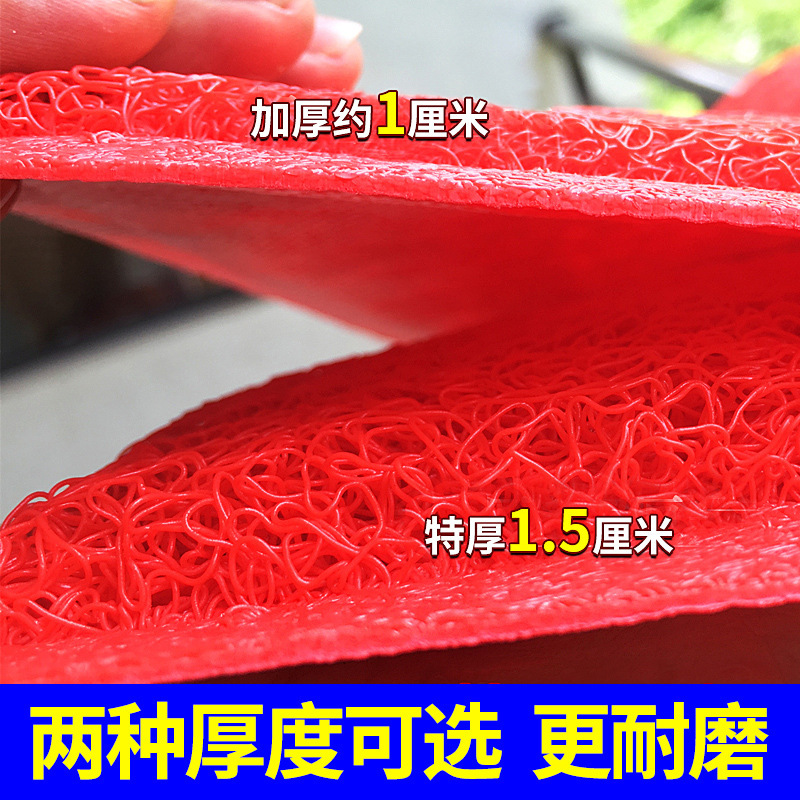 PVC塑料进门入户丝圈欢迎光临地垫加厚门口迎宾入门门垫脚垫|undefined