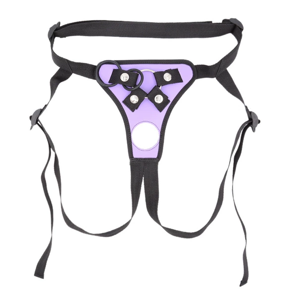New purple steel circle pants