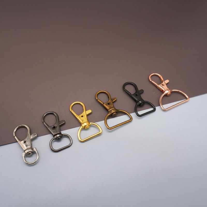 亜鉛合金製キーホルダー用ローリングメッキ魚口型バックル、ロブスタークラスプ、錆びないメッキ加工のキーホルダー用アクティビティ魚口型バックル|undefined