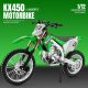 (boxed) simulation 1 than 12KX450 mountain cross-country silent light motorcycle model ornaments children's toys
