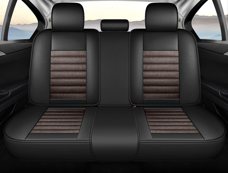 Car Seat Cushion, Full Leather, Fully Enclosed Seat Cushion, New Model Car Seat Cover, Seat Cushion Manufacturer Wholesale, Universal for All Seasons, Single Piece