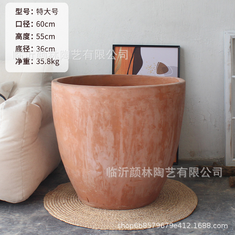 Cerámica rural americana comercio exterior maceta de exportación maceta romana naranja maceta de árboles maceta de cerámica maceta de cerámica maceta de cerámica gruesa maceta grande