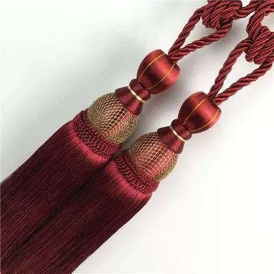 Trailer rope/net/strap | Buckle Bedroom Curtain Decoration - a-pair-of-bordeaux-send-small-hook