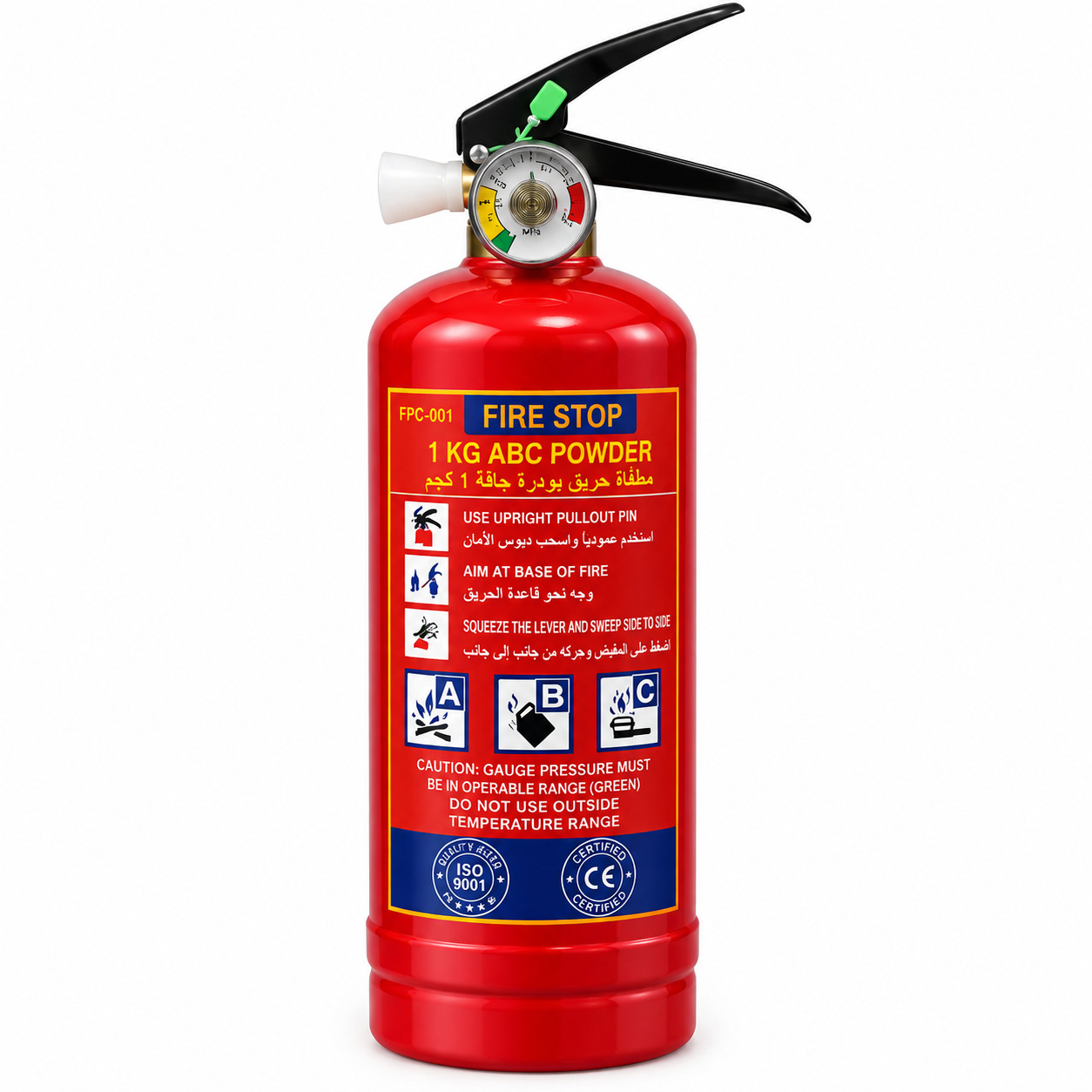 Car emergency kit for export, customizable with a logo, including a car fire extinguisher, a triangular stand, a tow rope, and a first-aid kit
