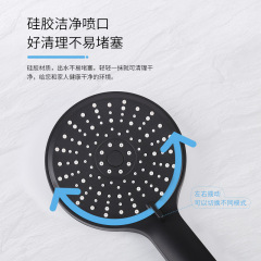 Xiyiou manufacturer wholesale bathroom simple style shower microporous negative ion filter shower head adjustable shower head