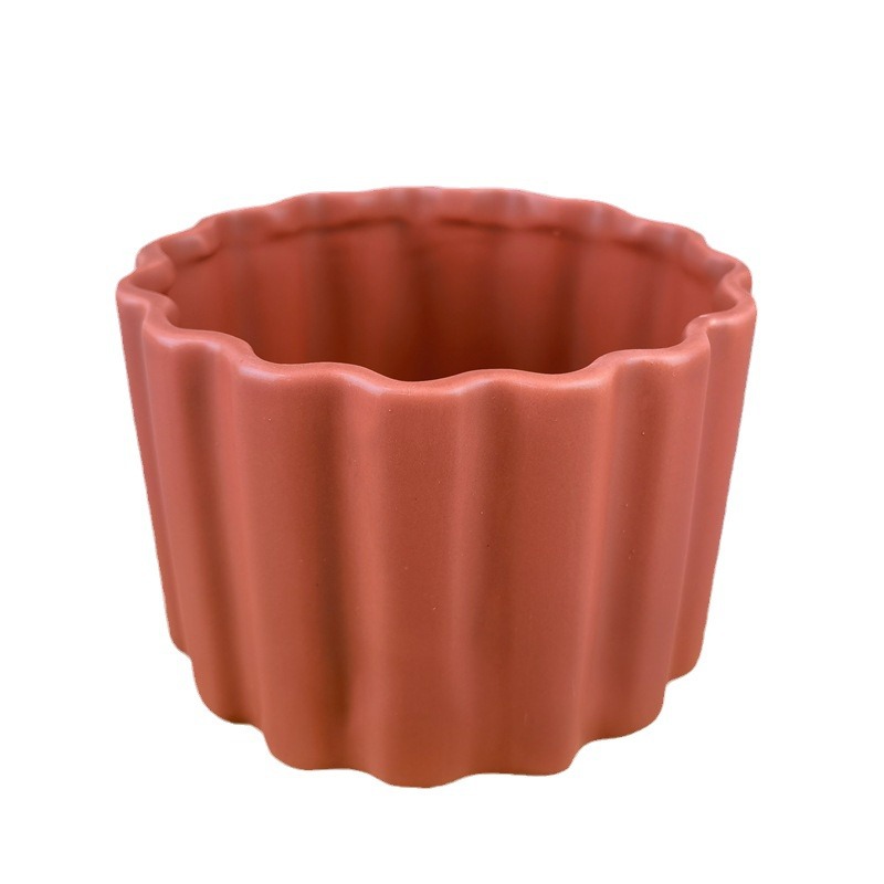 Nordic ins cerámica taza de vela de incienso de cerámica roja vacía taza de vela de incienso de cerámica de incienso taza de vela de latita