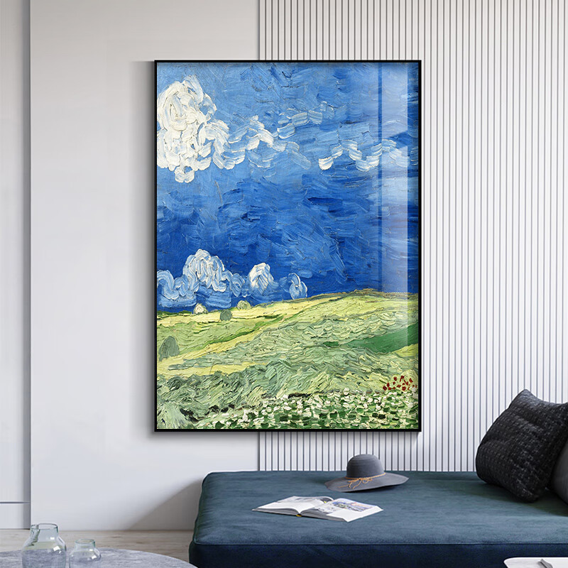 大芬油画梵高星空装饰画世界名画向日葵卧室客厅沙发背景墙装饰油|undefined