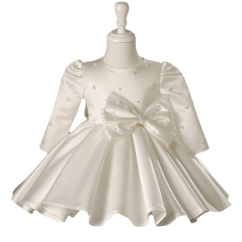 새로운 어린이 원피스 공주 원피스 활 웨딩 소녀의 원피스 피아노 1 년 된 생일 원피스 원피스