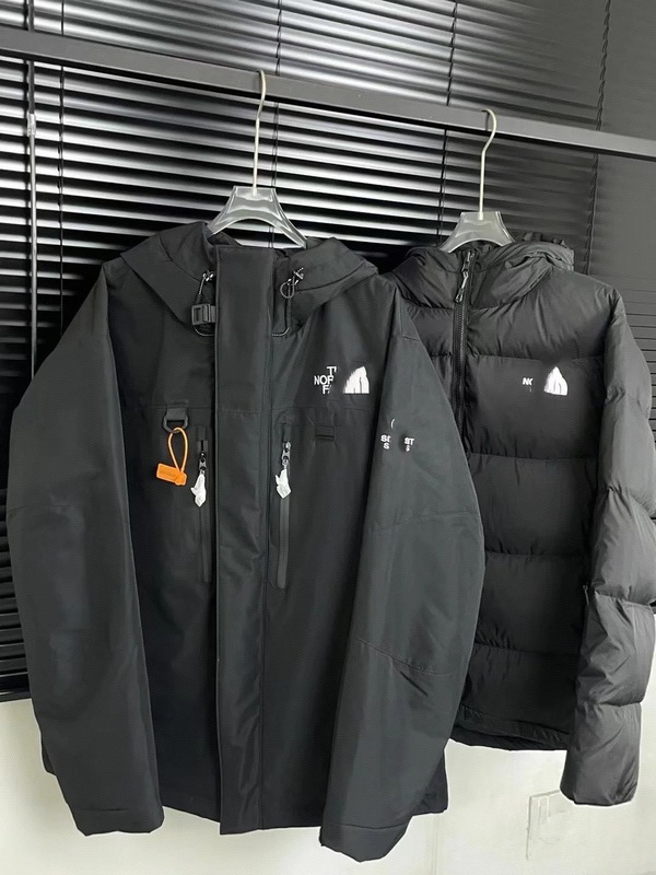 喜马拉雅同款三合一派克服刺绣多口袋高版本连帽情侣羽绒服冲锋衣|undefined