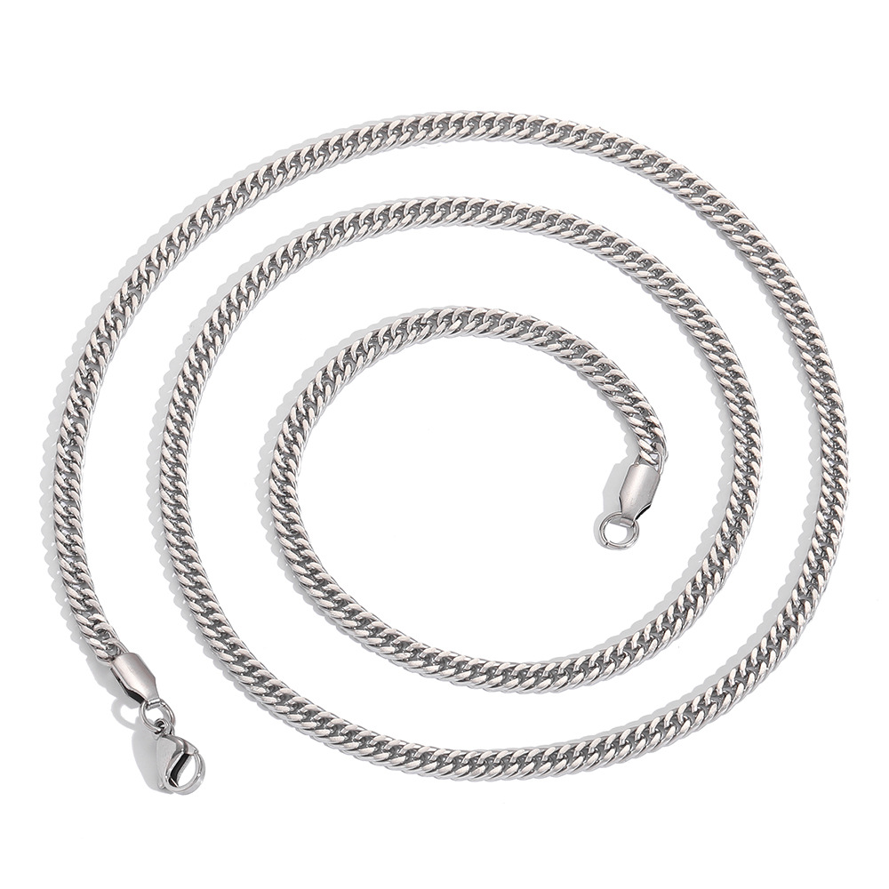 Fashion Solid Color Stainless Steel Plating Necklace 1 Piece