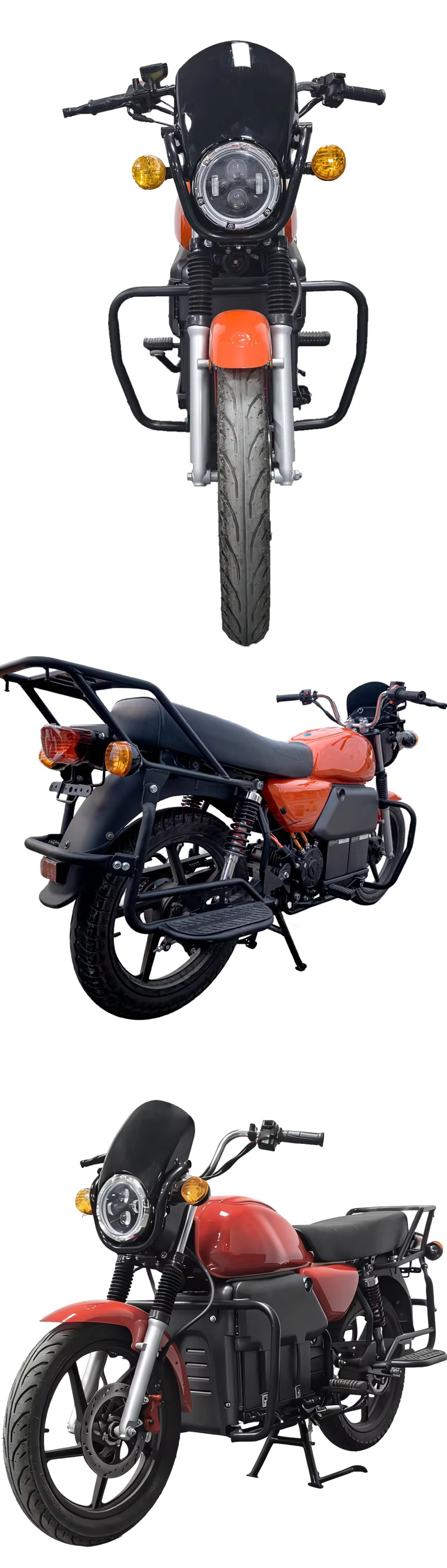 Dual-Purpose Passenger and Cargo Off-Road Electric Motorcycle 2000W 72V Heavy-Duty 100Km/H