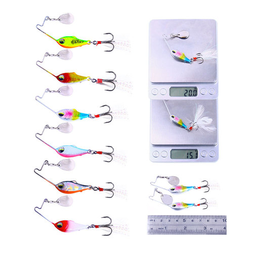 Small killing star compound sequin vib lure small explosion star lure vip rotating sequin fake lure VIB fishing lure wholesale