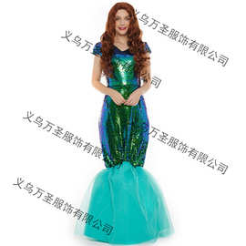 万圣节服装舞台表演服希腊罗马神话女神娜迦海妖海神装扮服装