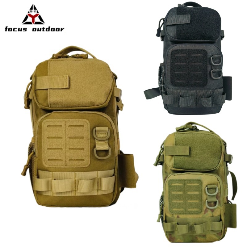 Bolso de pecho táctico para fanáticos militares Mini camuflaje al aire libre Bolso de mensajero de un solo hombro Ciclismo Tácticas de montañismo Bolso de pecho pequeño al aire libre al por mayor