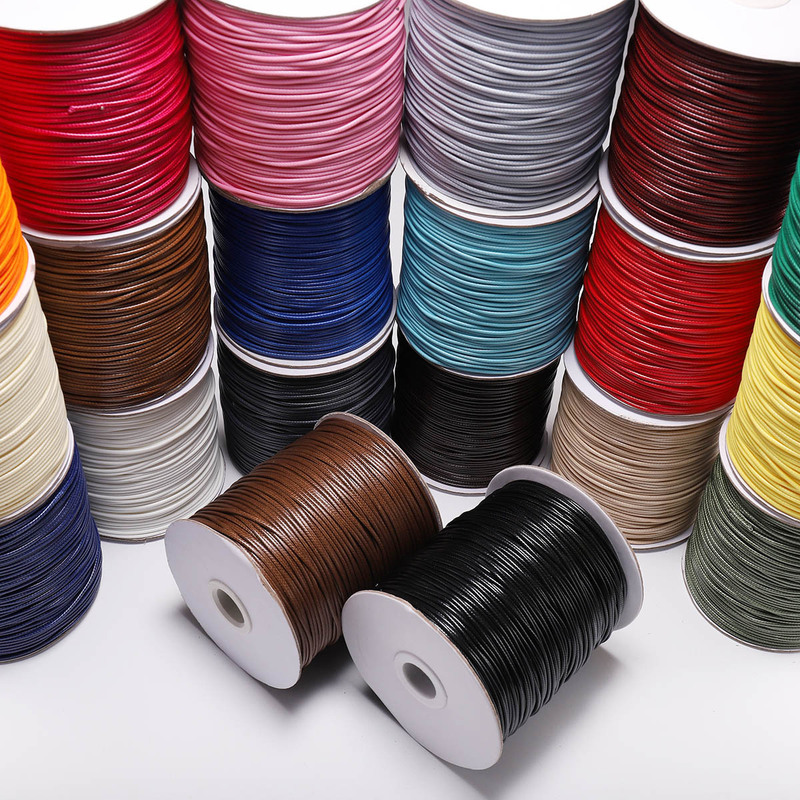 South Korea Wax Line Multicolor PU Leather Line Rubber Pendant Line Leather Rope Necklace Bracelet Pendant Braided Rope Wholesale South Korea Wax Line Multicolor PU Leather Line Rubber Pendant Line Leather Rope Necklace Bracelet Pendant Braided Rope Wholesale