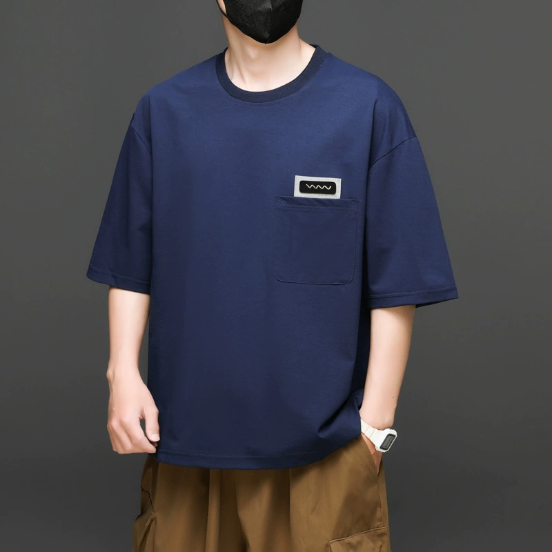 Футболки большого размера для мужчин летом с круглым вырезом и короткими рукавами для мужчин.