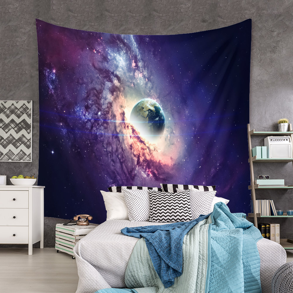 Fashion Universe Painting Wall Decoration Cloth Tapestry Wholesale Nihaojewelry display picture 149