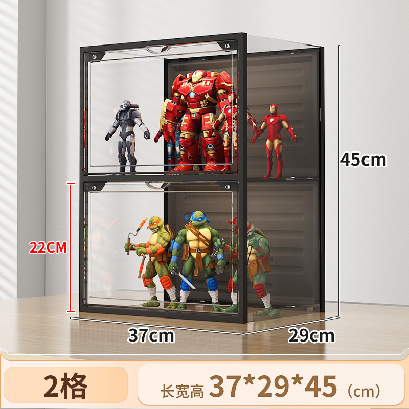 手办展示柜适用儿童玩具积木收纳置物架盲盒家用拼装陈列柜子|undefined