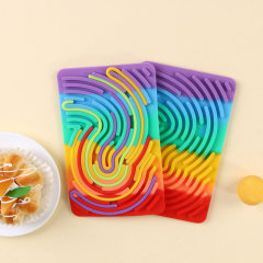 跨境Sensory Activity Board 硅胶感官活动解压玩具减压扭扭乐板