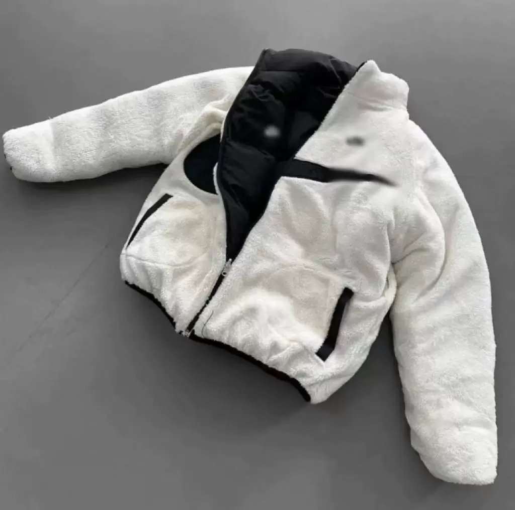 2025亚马逊欧美秋冬保暖大勾子时尚双层男士运动半高领开衫棉服