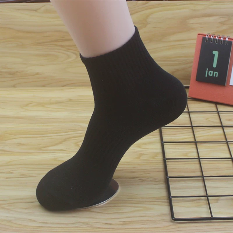 Men's Cotton Knee Socks, Demi-Season Breathable, Deodorized & Sweat-Absorbent, One Size