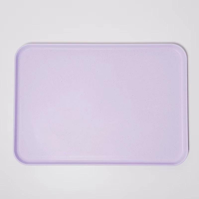 2 Size Plastic Fruit Dessert Tray Desktop Food Storage Plate