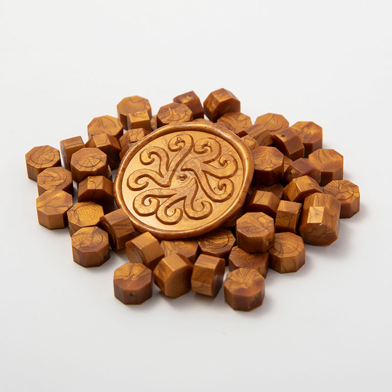 Cera de pintura al fuego, juego completo de sellos de pintura al fuego, octogonal, transparente, colorido, bolsa de colores mezclados, cera, venta al por mayor barata