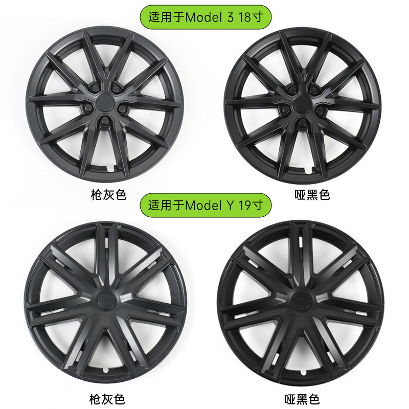Para Tesla Modelo Y / 3 Thunder Hub Cover 19 "Cobertura de hub forjado Modely Hub Cover