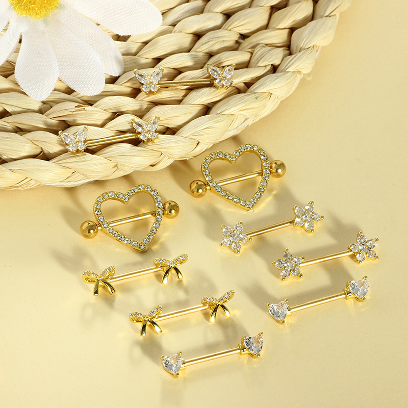 Pointed titanium steel lip stud product view