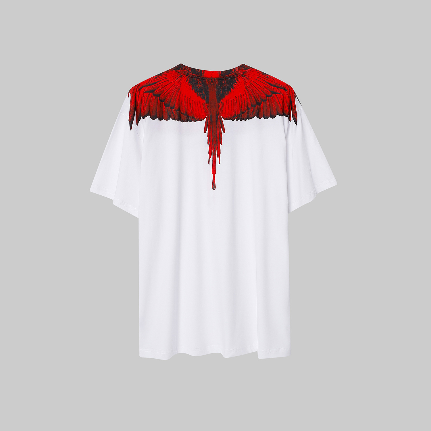 Other T-shirt Wing Feather Print White Red