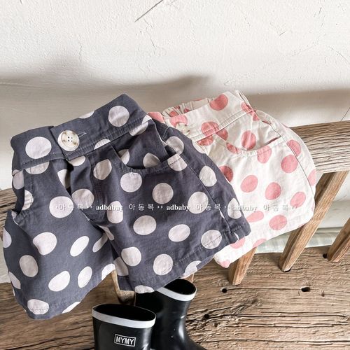 2024 Korean children's clothing summer new style girls' Korean summer pants washed cotton shorts children's pants 122225