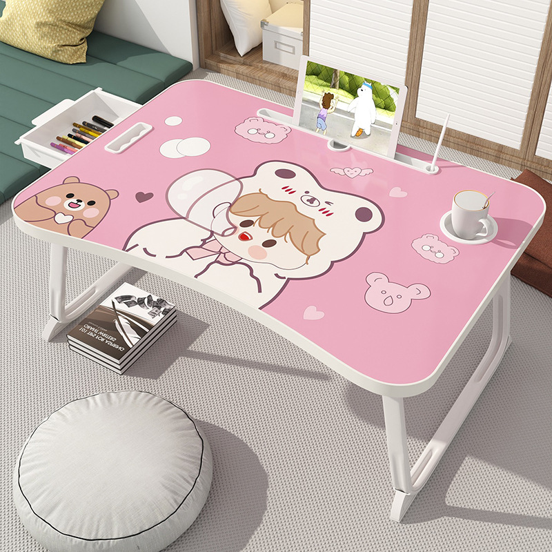 Minimalist Bed Desk Board, Dorm Balcony Study Student Foldable Study Desk, Lazy Person Notebook Foldable Desk