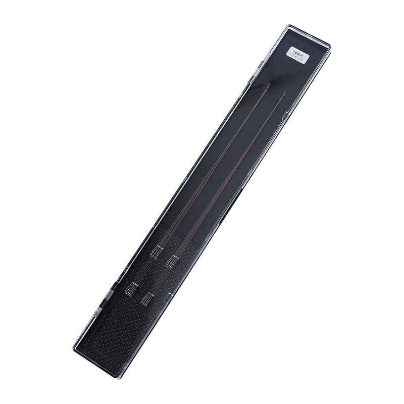 Doble gancho de cuerda de carbono anti-enredado, gancho de pez terminado, gancho de manga PE, holes negros de carpa, gancho de manga