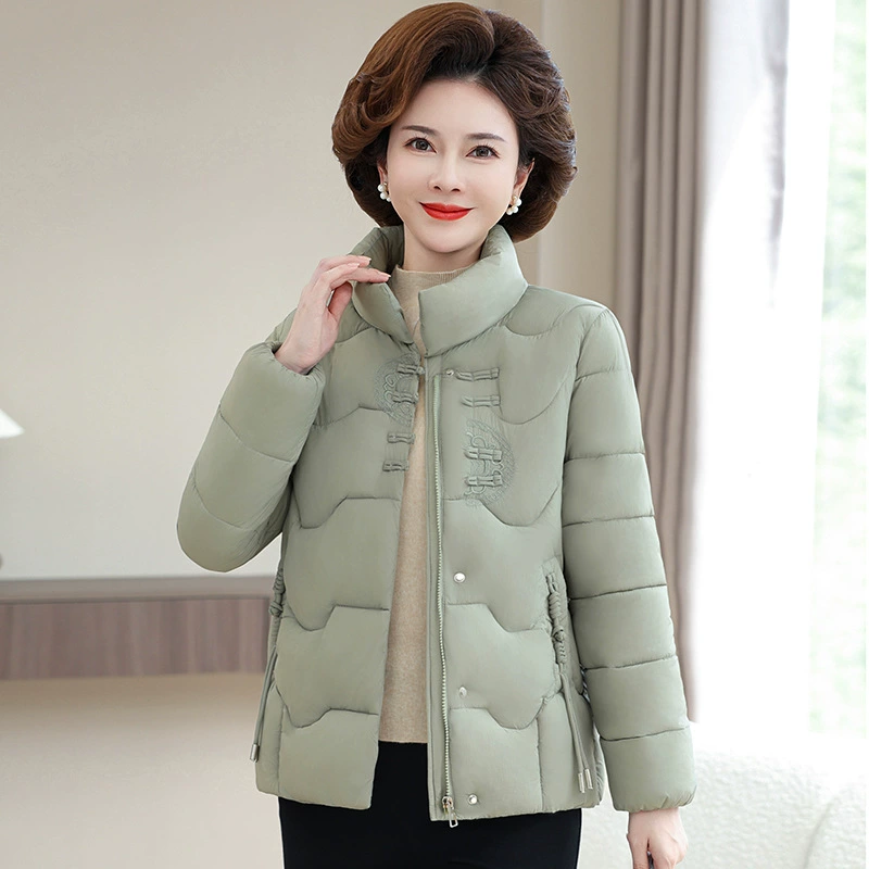 Short down jacket for mother, 2024 years, 50 years, for middle age, plus size