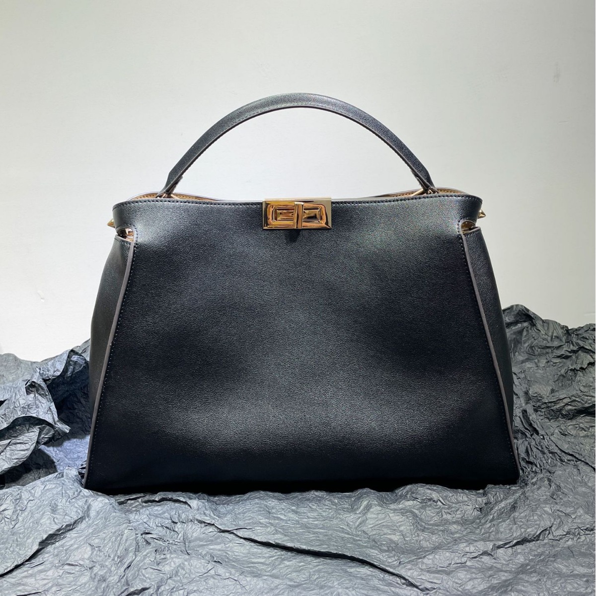 2023 New Classic Genuine Leather Cat Bag Handbag Shoulder Crossbody Bag For Women With Lock Cowhide Leather Purse - Thumbnail 3