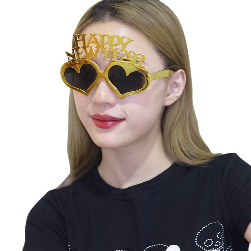 Gafas de Fiesta de Corazón de Plástico ABS Decorativas para Fiestas de Año Nuevo