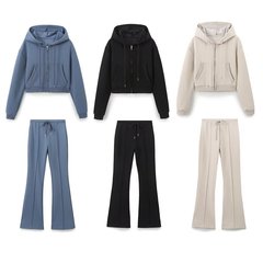 Myst & Zaレディース2025春新作ファッション両面布ショートスウェット3641843フレアパンツ3641845