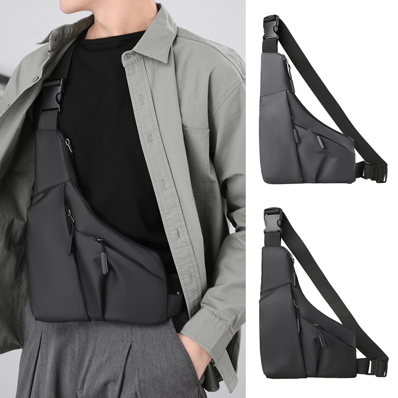 Fashionable men's underarm prepuce chest bag, men's backpack, single shoulder chest bag, anti splashing diagonal chest bag, large capacity chest bag_voghion.com