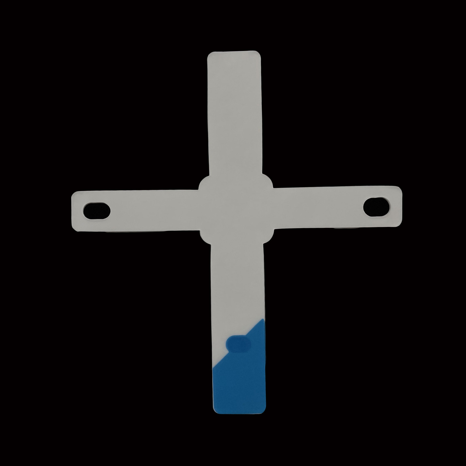 20W PD快充英规充电器磨砂保护膜 十字架型形纸膜包装膜异形膜