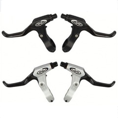 Full Aluminum Mountain Bike Brake Levers Super Lightweight Three-Finger Brake Handle Bike Disc Brake Accessories Cycling Supplies