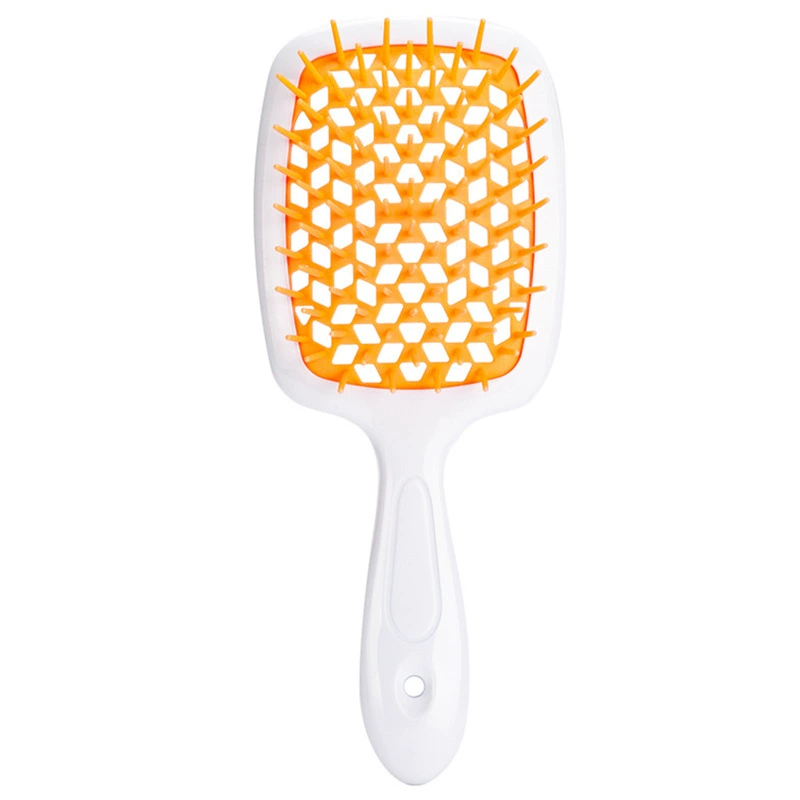 Scalp massaging paddle brush, lightweight detangling, volume‑adding