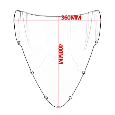 Motorcycle front windshield: Cbr600 F4I 01-07
