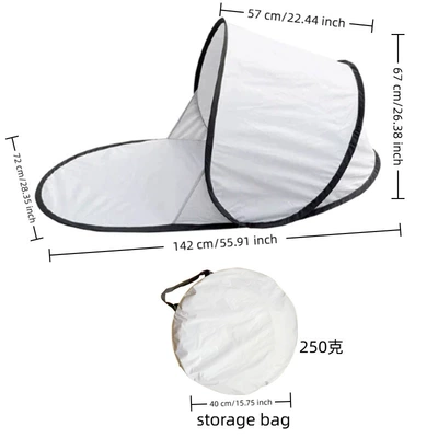 Outdoor Tent, Lightweight, Single-Person, Leisurely, Avtomobil dam çadırları - silver-white-1