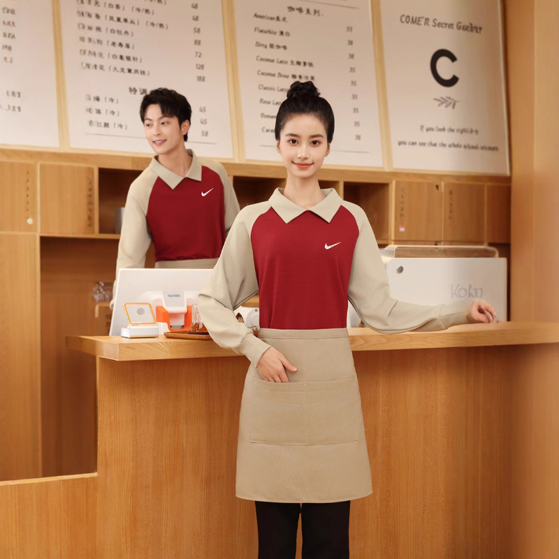 Group buying overalls 2025 new spring and autumn sweater men's long sleeve POLO shirt men's and women's 300g couple's top