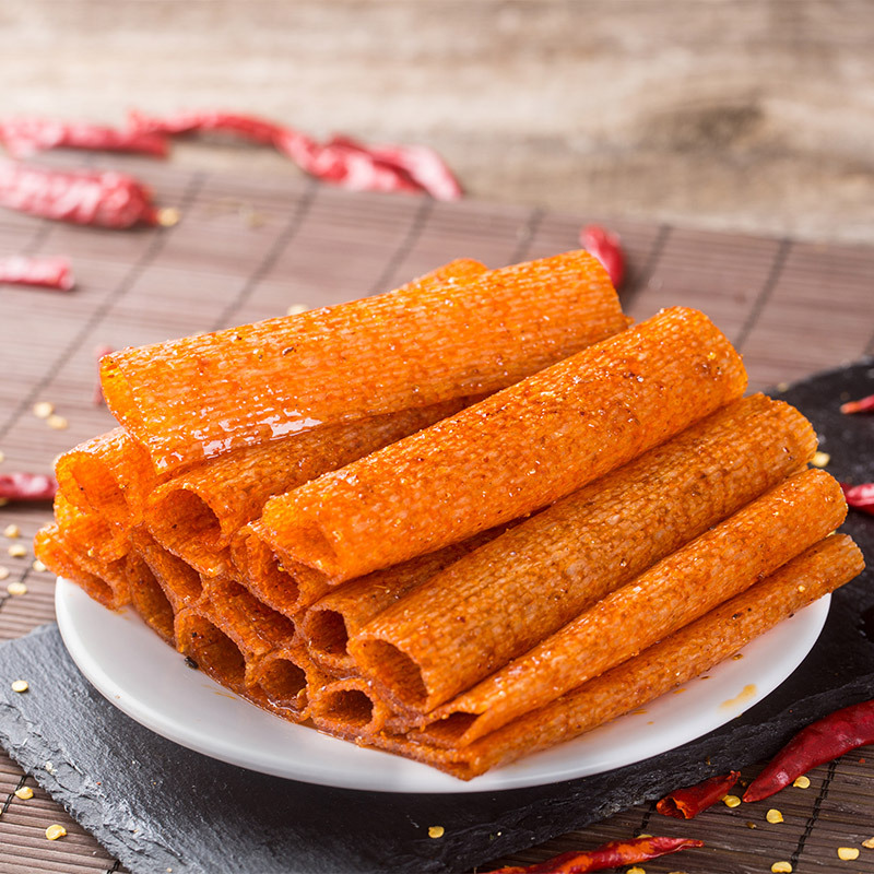 Ma Jinsong Spicy Flavor Snack Sticks 18g Traditional Extra Spicy Chips 8090 Childhood Internet Famous Kiss Snacks Wholesale