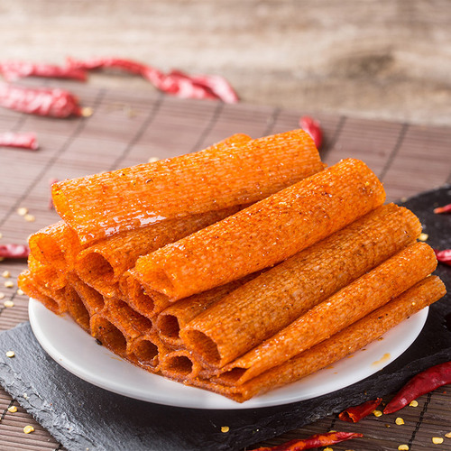 Ma Jinsong Spicy Flavor Snack Sticks 18g Traditional Extra Spicy Chips 8090 Childhood Internet Famous Kiss Snacks Wholesale