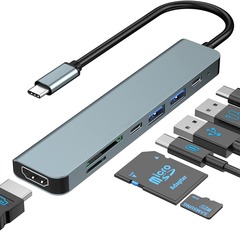 typec拡張ドックhd4K携帯電話タブレットコンピュータースイッチゲーム機多機能usb7in1拡張ドック