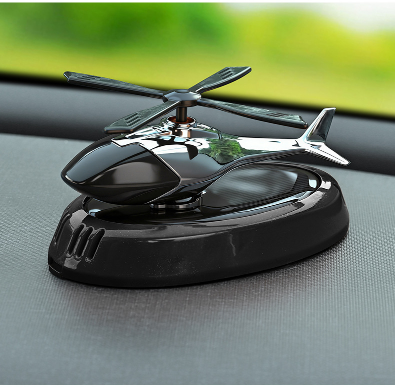 [Cross-Border] New Car-Mounted Solar-Powered Airplane-Shaped Fragrance Diffuser, Car Perfume Holder, Dashboard Decoration, Odor Removal