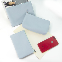 Foreign trade fashion simple cosmetic bag small portable lipstick bag cross pattern pu cosmetic bag storage bag